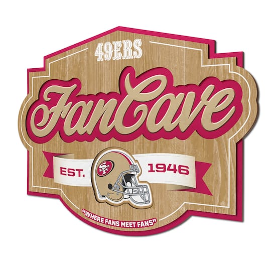 NFL Fan Cave Sign By Youthefan in San Francisco 49Ers | 17" x 12.5" | Michaels®